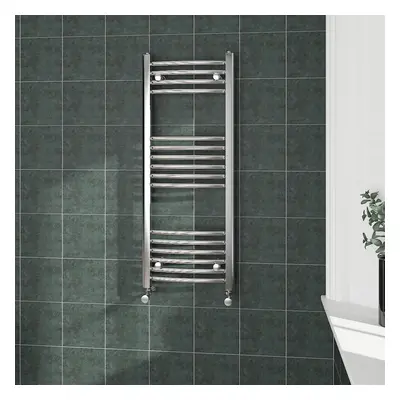 (1000x400mm, Chrome) NRG Curved Central Heating Towel Rail Bathroom Heated Rad Radiators Ladder 