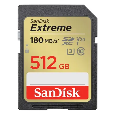 Sandisk SD Extreme 180MB/s Read Flash Memory Card 512GB