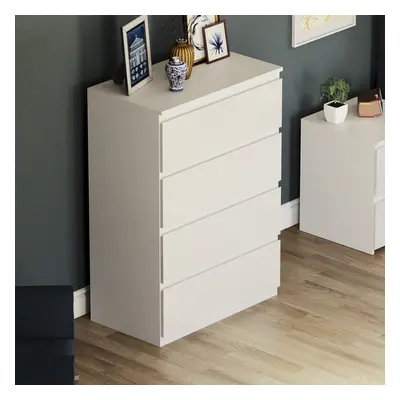 (White) Glinton Modern Drawer Chest Bedroom Home Storage