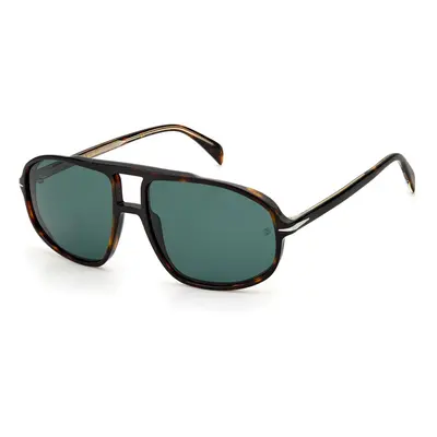 David Beckham DB1000/S 086/QT Dark Havana/Green Sunglasses