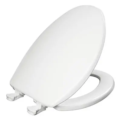 Bemis 7300EC Elongated Closed Front Easy Clean Hinge Plastic Toilet Seat, White