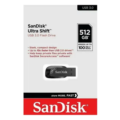 SanDisk Ultra Shift 512GB USB 3.0 Flash Drive 100MB/s