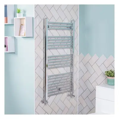 Bergen x 600mm Straight Chrome Heated Towel Rail