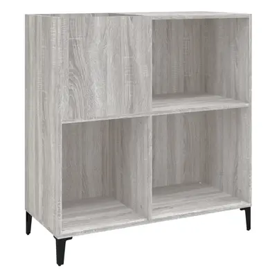 (grey sonoma) vidaXL Record Cabinet Sideboard Side Cabinet Engineered Wood