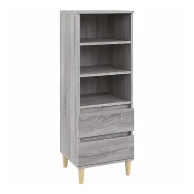 (Grey sonoma) vidaXL Highboard Engineered Wood High Sideboard Buffet Cabinet Multi Colours