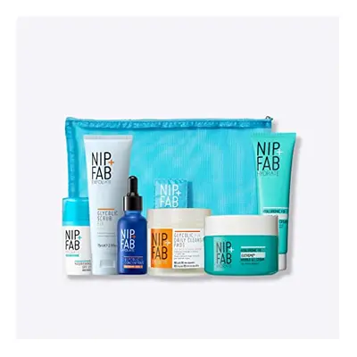 Nip + Fab Exfoliate & Hydrate Gift Set | Smooth Texture and Boost Glow with Glycolic acid | Glyc