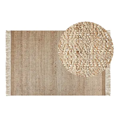 Jute Area Rug x cm Beige ABANA