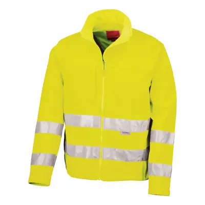 SAFE-GUARD by Result Mens Hi-Vis Soft Shell Jacket