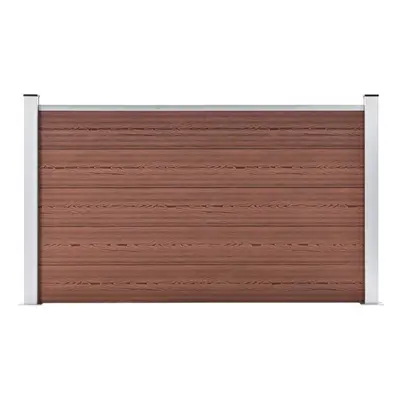 vidaXL Garden Fence WPC 180x105cm Brown Outdoor Backyard Fencing Wall Panel