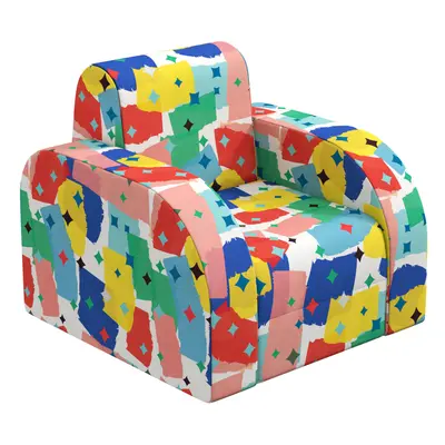 AIYAPLAY Kids Armchair, Foldable Toddler Chair for Bedroom - Multicoloured