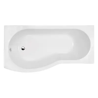 B Shape Left Hand Shower Bath Tub & Leg Set - 1500mm