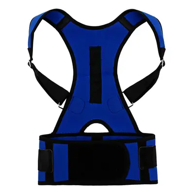 (M) Back Support Waist Protector Adjustable Shoulder Posture Corrector Sports Pain Relief