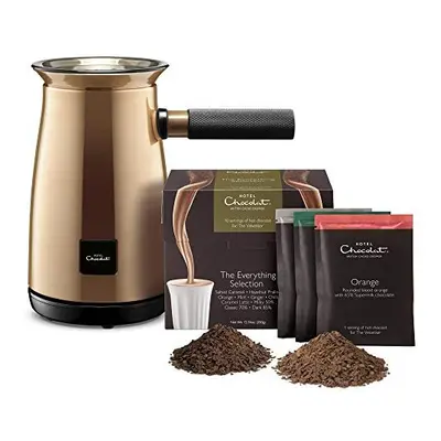 Hotel Chocolat Velvetiser Hot Chocolate Machine Complete Starter Kit, Copper