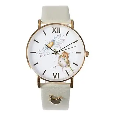 Wrendale Designs Mouse Watch Oops a Daisy Green Vegan Strap