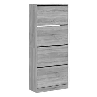 (grey sonoma, x x 187.5 cm) vidaXL Shoe Cabinet with Flip-Drawers Shoe Storage Shelf Shoe Rack C