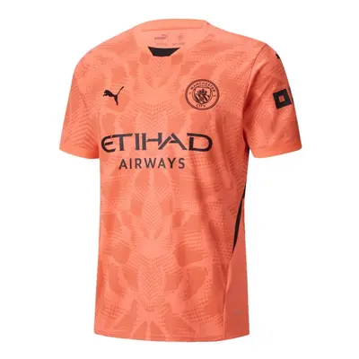 (9-10 Years) Man City Kids Orange Goalkeeper Shirt 2024/25