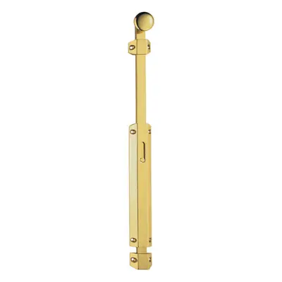 Extended Surface Mounted Flat Door Bolt Lock x 36mm Polished Brass