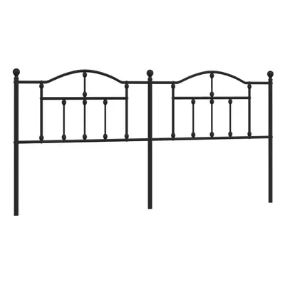 (black, cm) vidaXL Metal Headboard for Bedroom Bed Header Bed Headboard Tall Headboard