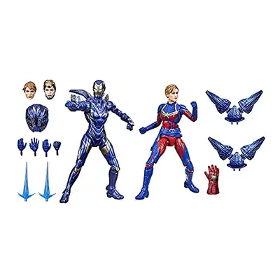 Hasbro Marvel Legends Series 15-cm Scale Action Figure Toy Captain Marvel and Rescue Armor 2-Pac