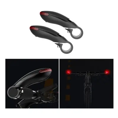 1 Pair Bicycle Handlebar Light Cycling Bike Light Modes Red Warning Lamp Waterproof IPX6 Turn Si