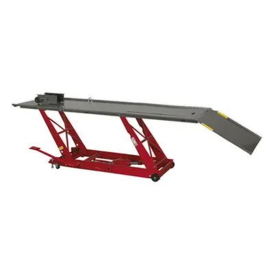 Heavy Duty Hydraulic Motorcycle Lift - 454kg Capacity - Locking Heights