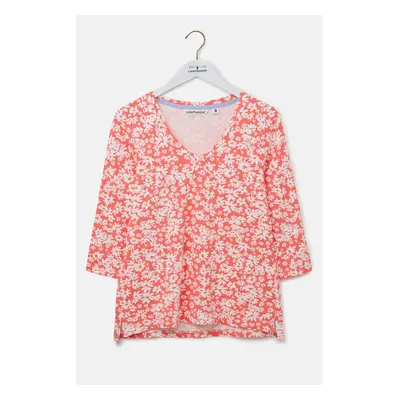 (UK 18, Coral Daisy) Ariana Womens Top