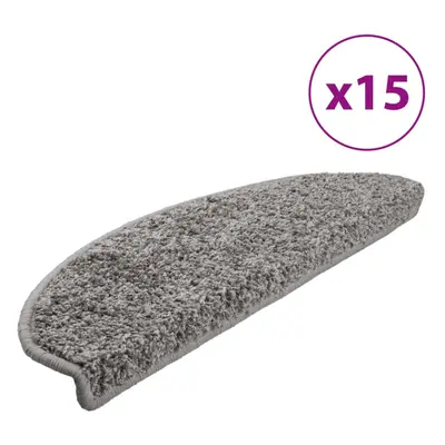 vidaXL Carpet Stair Treads pcs Grey Stair Mat Protector Runner Rug Carpet