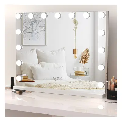 (58Ã48cm) Hollywood Vanity Mirror with Dimmable Bulbs