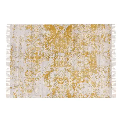 Vintage Area Rug x cm Yellow and Beige BOYALI