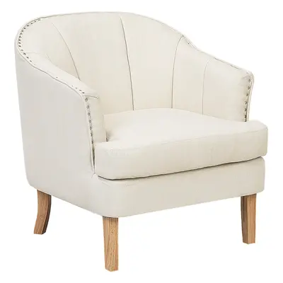 Armchair ELVERUM Fabric Beige