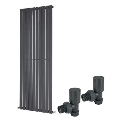 (1800 x 682mm Single) Warmehaus Flat Panel Horizontal Vertical Radiator with Angled Valves