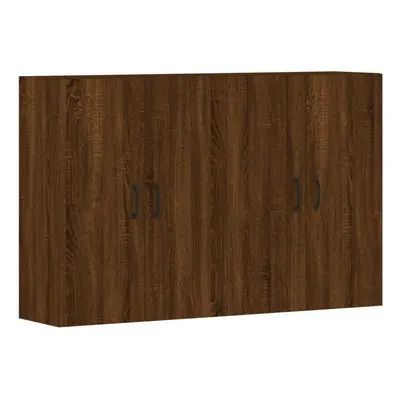 vidaXL Wall Mounted Cabinets Bathroom Cabinet pcs Brown Oak Engineered Wood