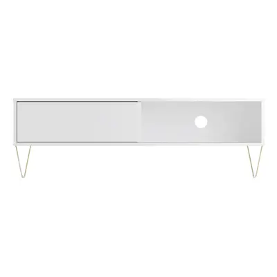 TV Cabinet Sliding Door - White