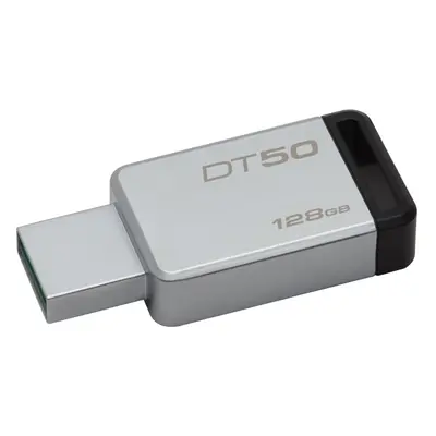 Kingston Technology DataTraveler 128GB 128GB USB 3.0 (3.1 Gen 1) USB Type-A connector Black, Sil