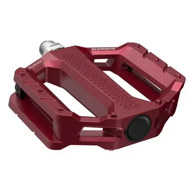 (Pair, Red) Shimano Pedals PD-EF202 MTB Flat Pedals