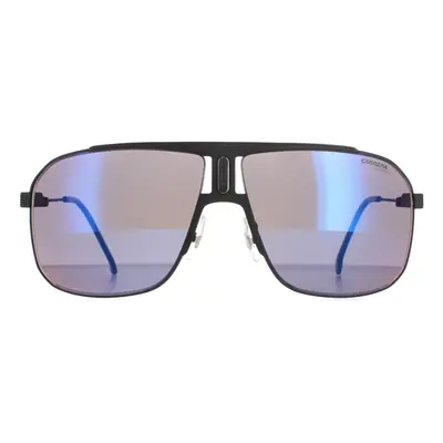 Carrera Sunglasses 1043/S XT Matte Black Grey With Blue Flash Mirror