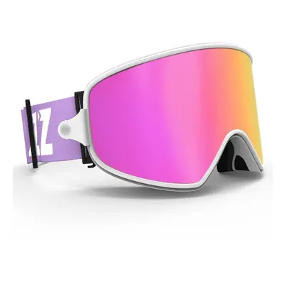 (Purple lens) Ski 2in1 with Magnetic Lens for Night Anti-Fog UV400 Snowboard Men Women Glasses