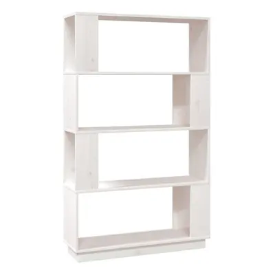 (white) vidaXL Solid Wood Pine Book Cabinet/Room Divider Storage Rack Multi Colours