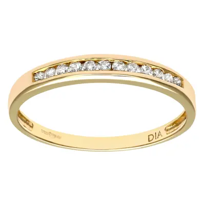 (K) Jewelco London 9ct Yellow Gold Diamond Eternity Ring