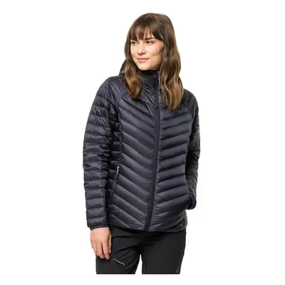 (M, Graphite) Jack Wolfskin Womens Passamani Down Recycled Windproof Hoody Jacket