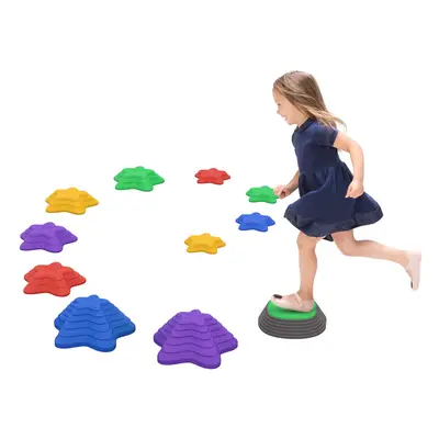 ZONEKIZ Kids Stepping Stones, Pieces Balance River Stones for Obstacle Course