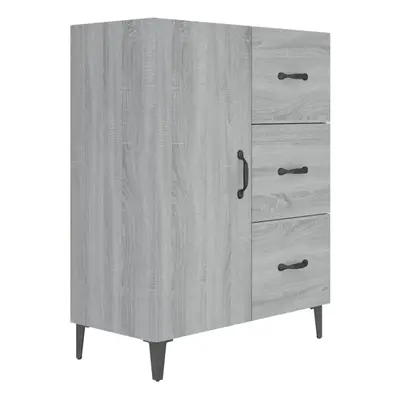 (grey sonoma) vidaXL Sideboard Engineered Wood Home Organiser Drawer Cabinet Multi Colours