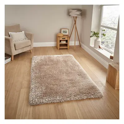 (200x290cm) Montana Shaggy Rugs in Beige Small Large Thick Soft Plain Pile Luxury Mats