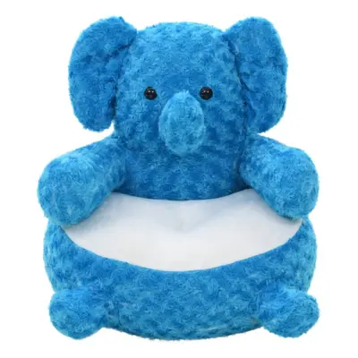 vidaXL Elephant Cuddly Toy Plush Blue Kids Children Stuffed Animal Doll Gift