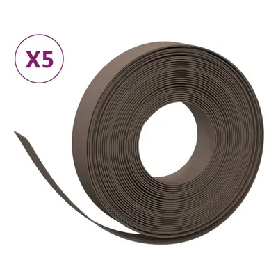 (brown, x 0.1 m) vidaXL Garden Edging Patio Lawn Edging Garden Border Rolls pcs Polyethylene