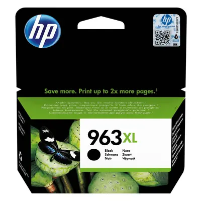 HP 963XL - 47.86 ml - High Yield - black - original - ink cartridge - for Officejet 9012, Office