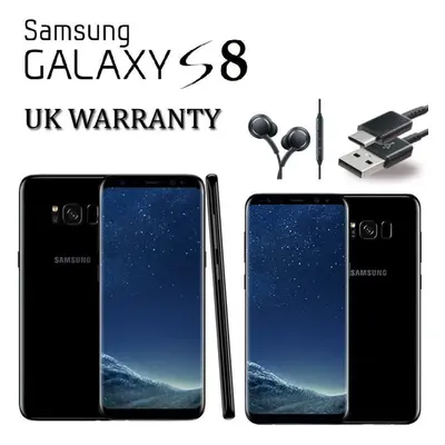 Samsung Galaxy S8 SM-G950F 64GB (Unlocked) Android Mobile Phone Black UK Version