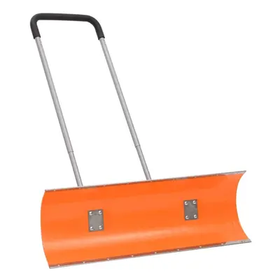 (96 cm) vidaXL Snow Shovel Snow Removal with Extendable Handle Orange Blade Steel