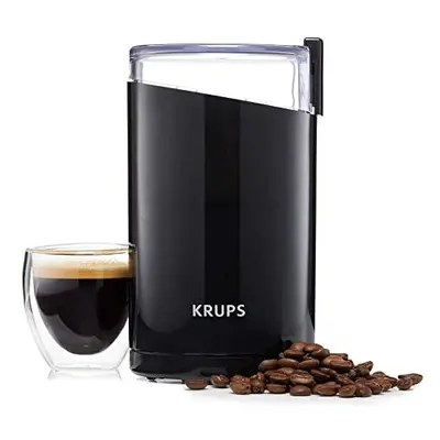 Krups Coffee mill F203438 Electric, Coffee, Nuts and spice grinder, One touch button, Black