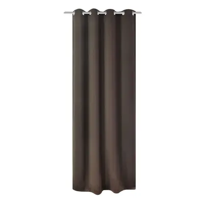 vidaXL Blackout Curtain with Metal Eyelets 270x245 cm Brown Window Drapes Home